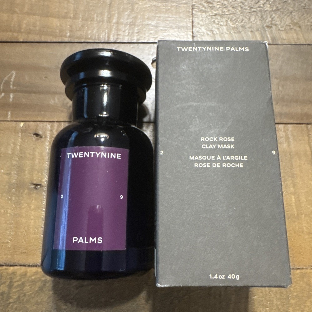 Twentynine Palms Rock Rose Clay Mask Vegan Cruelty Free Apothecary 1.4oz NIB